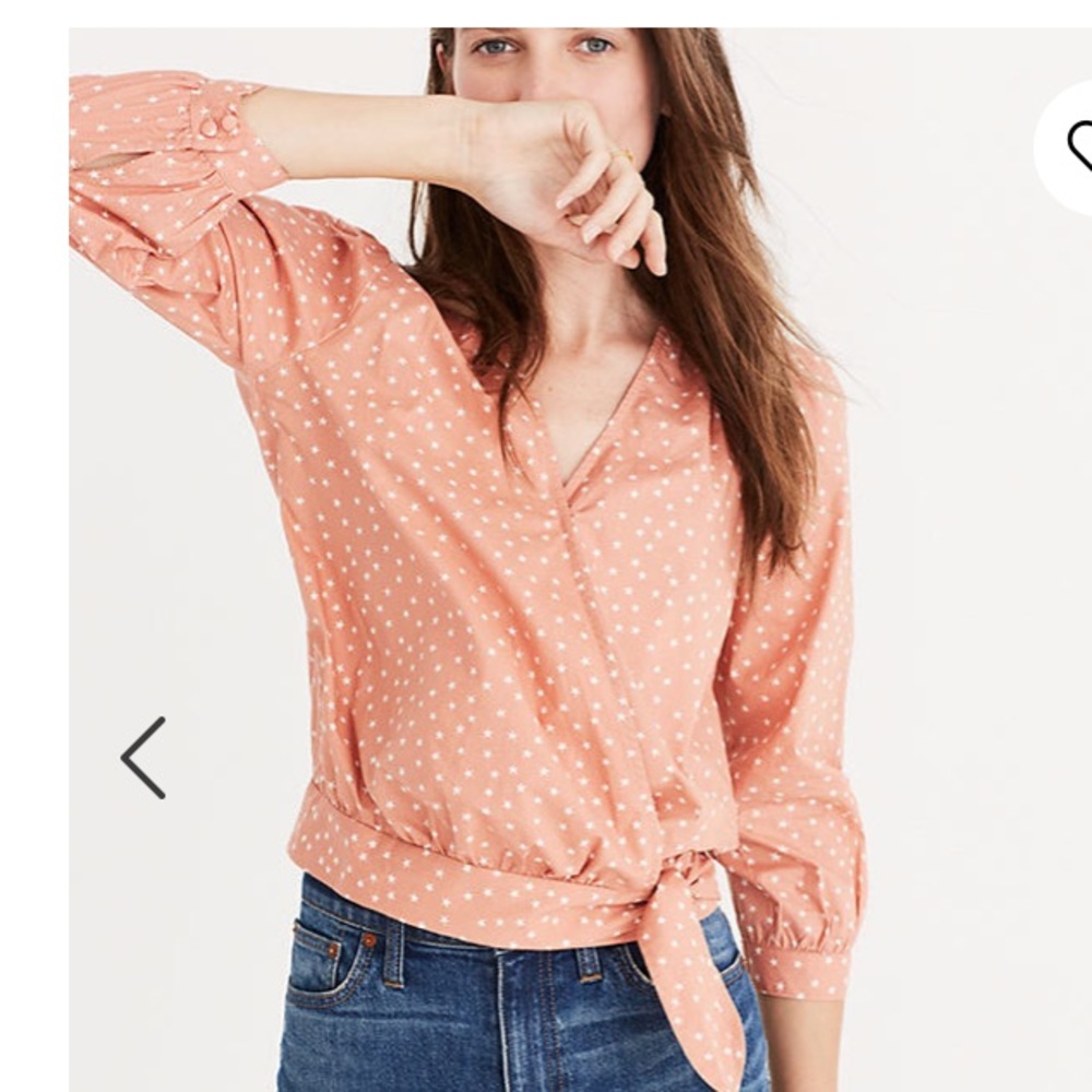 Madewell NWT wrap top in Star scatter